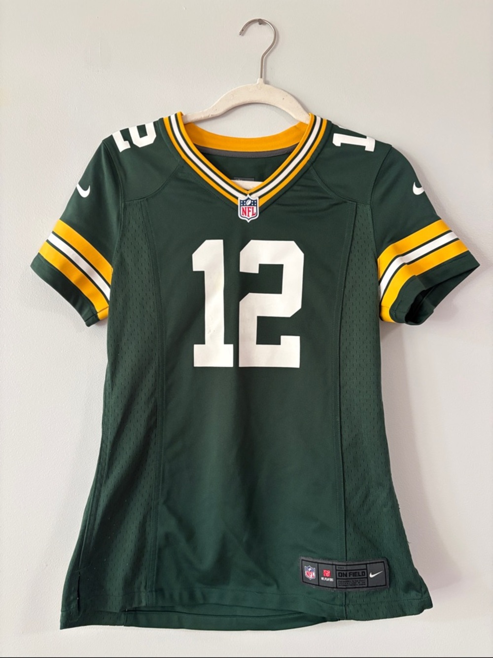 Green NFL Team #12 Women's Replica Football Jersey